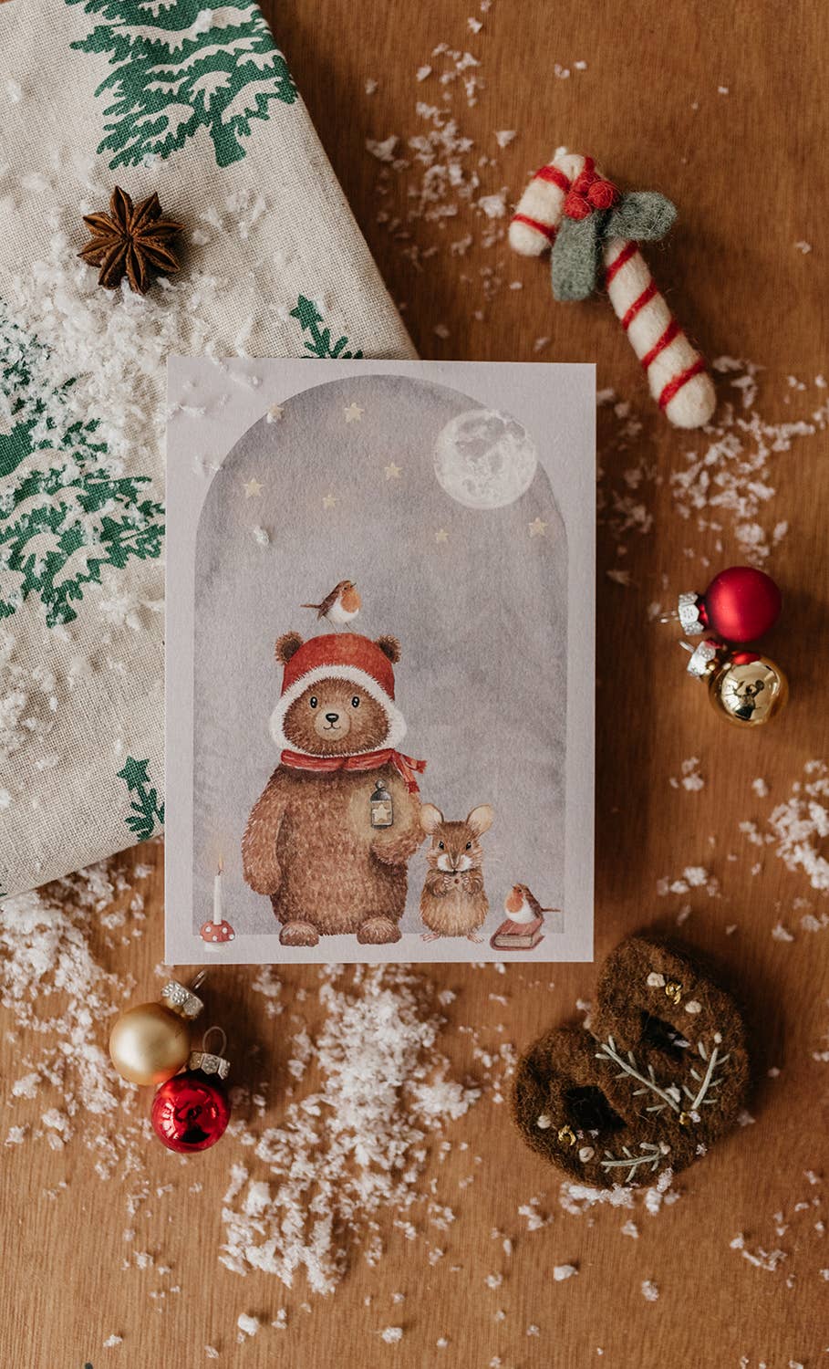 Appeloogje - Wholesale Everyday Greeting Card - Postcard bear with mouse6