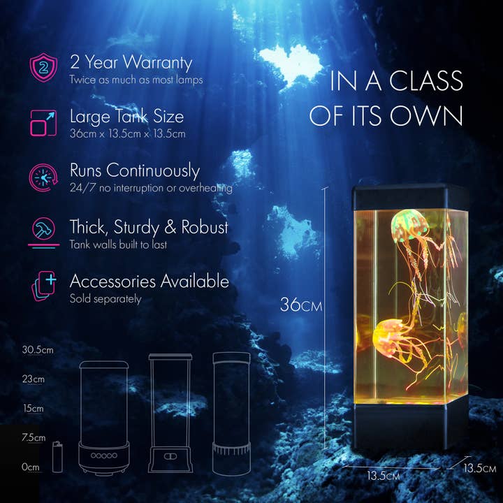 JINX LUMINOUS JELLYFISH - Wholesale Night Light - Jinx Luminous Jellyfish Mood Lamp6