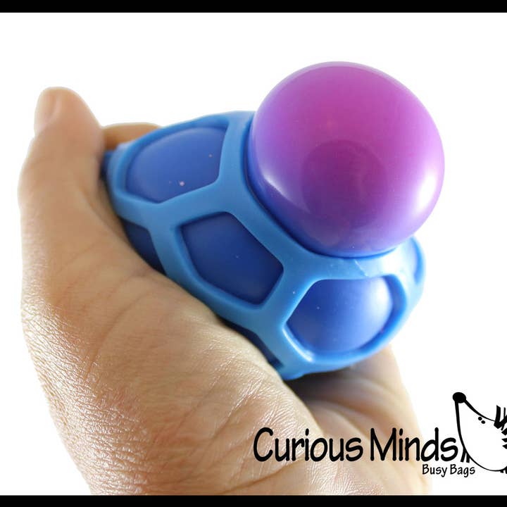 Curious Minds Toys - Venta al por mayor Juguete blando - Niños y bebés - 1 Bola Antiestrés de Apretar Rellena de Suave Pelusa Atomic Nee Doh7