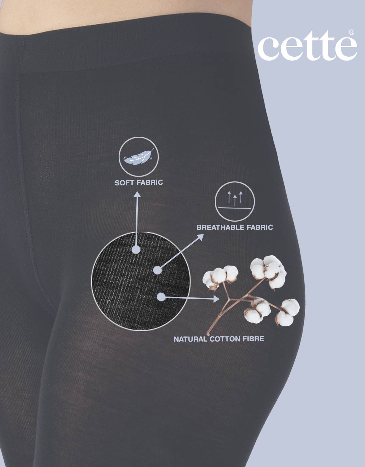 Svart Bomullstights 100 Den, Ogenomskinliga tights, Damstrumpbyxor Vinter för wholesale på Faire1