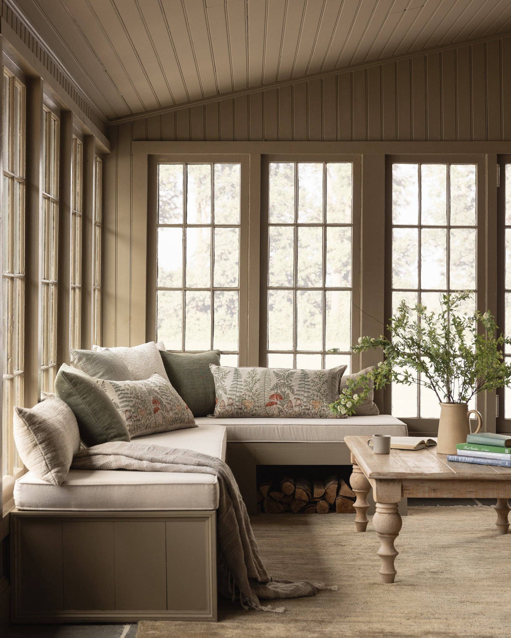 Coral & Tusk - Wholesale Lumbar Pillow - Mushrooms and Ferns Lumbar Pillow4