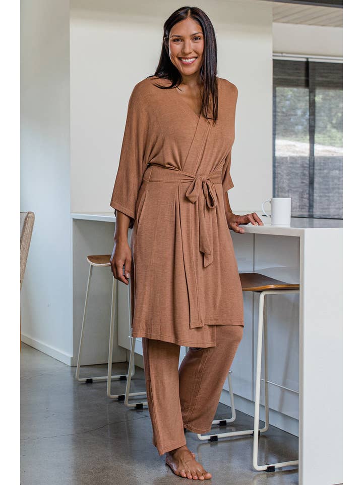 YALA - Wholesale Robe - Women's - KENDRA KIMONO BAMBOO SWEATER ROBE3