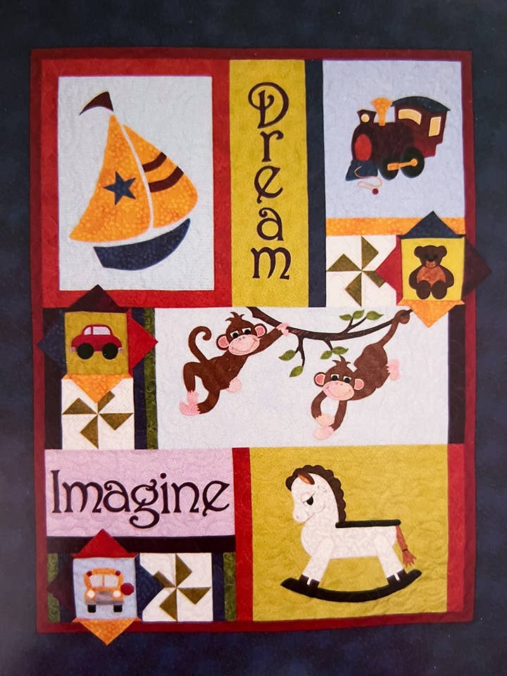 Action Jackson Quilt Pattern - Finished Size 48" x 60" for wholesale by Hissyfitz Designs