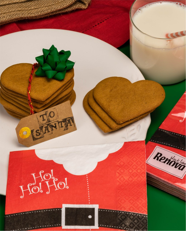 Renova - Venta al por mayor Servilletas desechables - Servilletas de papel navideñas con diseño de Santa1