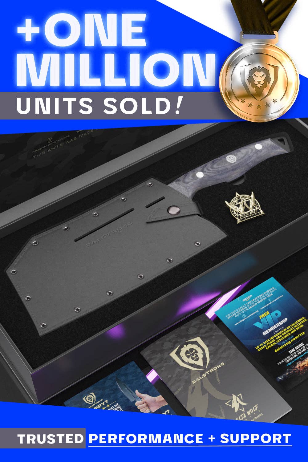 Dalstrong - Vente Couteau de cuisine/multi-usage - Couteau Cleaver 7" | Série Delta Wolf | Dalstrong ©5