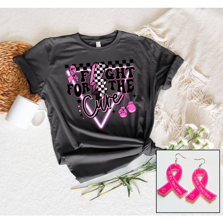 Luta pela Cura Consciencialização do Cancro da Mama por atacado de Southern Attitude Designs Inc