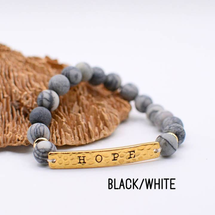 Two and Crew - Faith Based Jewelry & Gifts - Wholesale Beaded Bracelet - Hope Bracelet - Inspirational Faith Jewelry, Christian gift