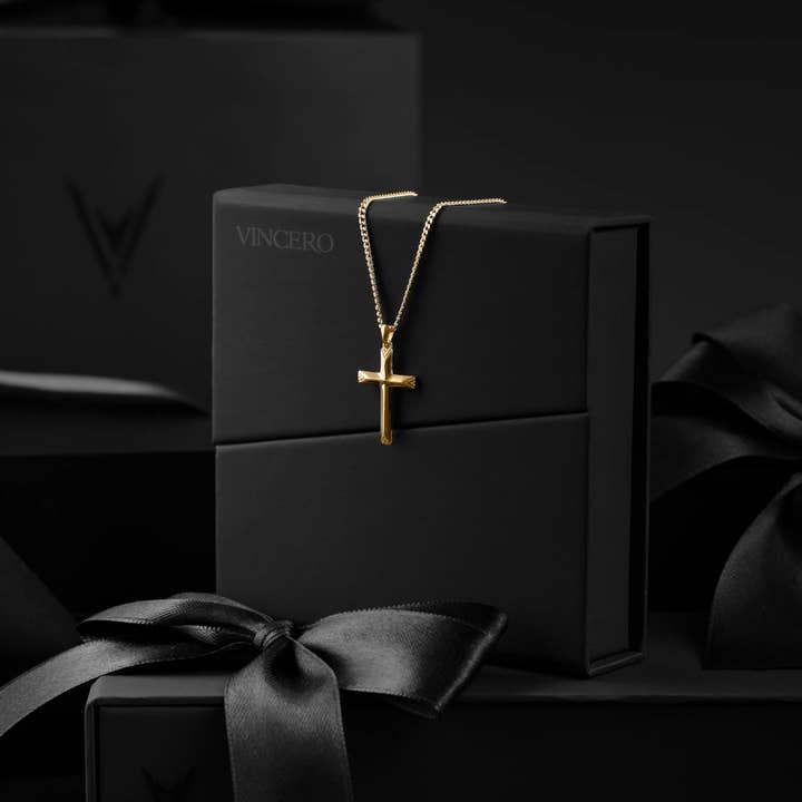 Vincero - Wholesale Pendant/Charm Necklace - Cross Pendant - 14K Gold5