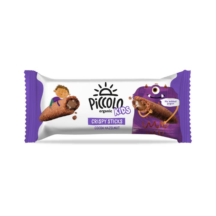 Piccolo Foods - Wholesale Chocolate Covered Sweets - Piccolo Kids Cocoa & Hazelnut Crispy Sticks Kids 5x25g