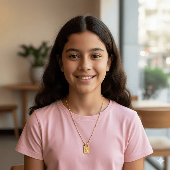 Guadalupe Gifts - Vendita all'ingrosso Collana - Bambini - Collana con pendenti delicati scapolare placcati in oro per ragazze e ragazzi da 16 pollici1