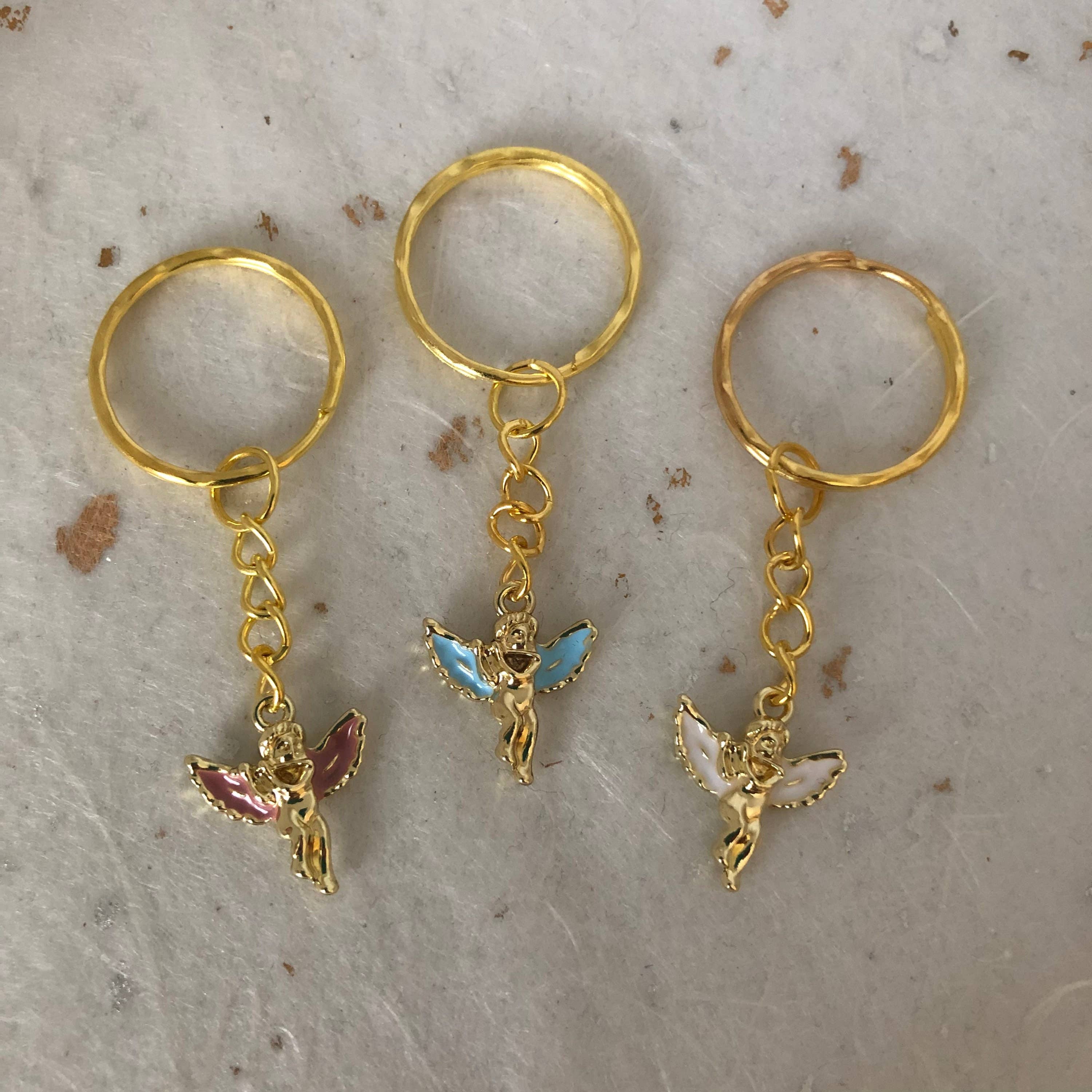 Roshni Desai & Things – wholesale Keychain – Women's – Angel Keyring Angel In The Sky Enamel Keyring Unisex Angel K0