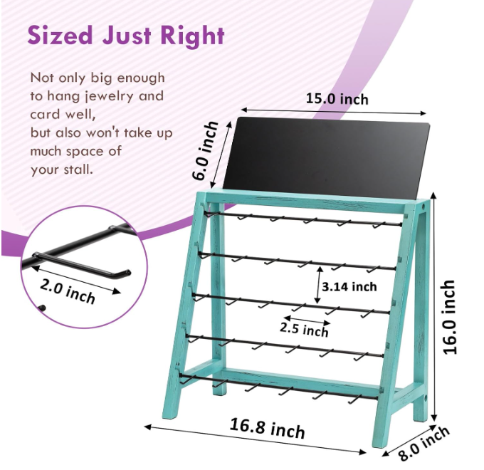Cork and Charm - Wholesale Jewelry Stand & Display - Wooden Earring Stand5