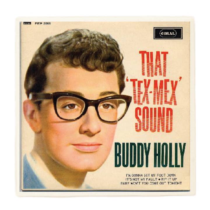 Buddy Holly That Tex-Mex Sound Album Coaster for wholesale by Lucky Mfg. Co.