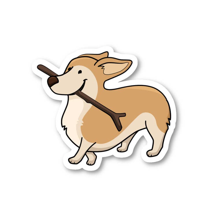 3 Pack - Set of 2.5, 3 and 4 Inch Vinyl Laptop Stickers - Smiling Dog for Laptop, Phone, Water Bottle, Car & More Decal (3 Pack) for wholesale by FunPopStickers