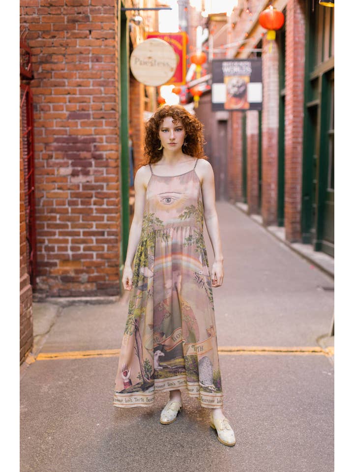 Market of Stars (Worldwide) - Wholesale Dress – Women's - Friendship Love & Truth Vintage Wash Bohéme Long Slip Dress
