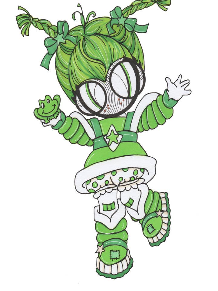 Patty O'Green Art Print for wholesale by Harth Creations