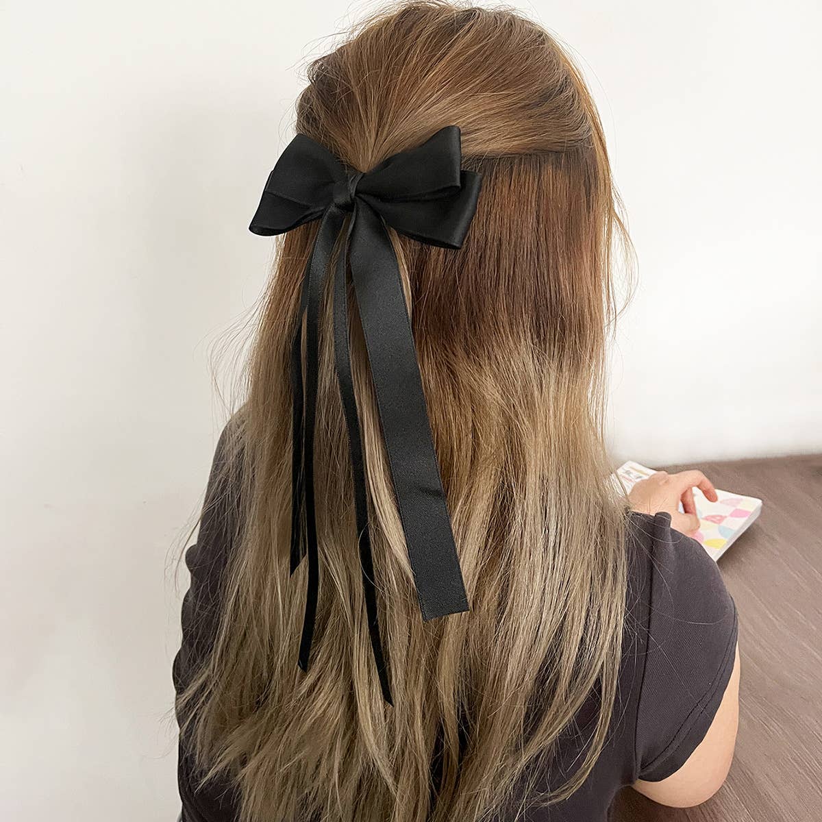 MKS America - Wholesale Hair Clip - Women's - Saylor layered ribbon bow hair clips 16 colors20