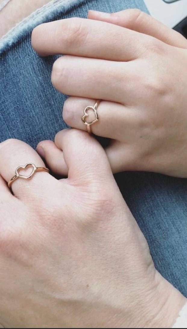 Kenda Kist Jewelry - Wholesale Band/Stacked Ring - Heart Ring2