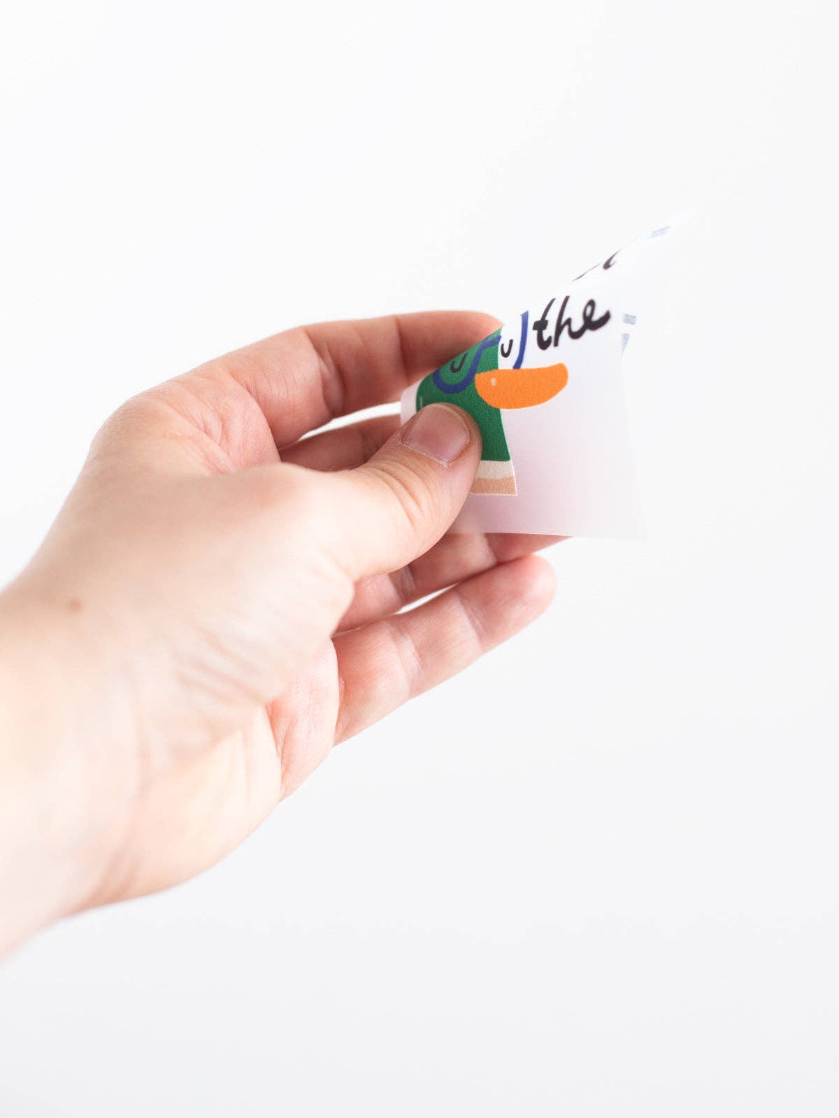 Halfbird - Wholesale Sticker - Randloze strijkapplicatie 'What the duck'2