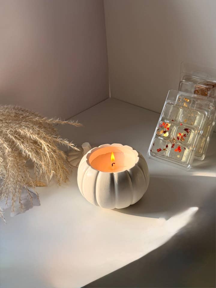 Pumpkin Jar Soja Wax Kaars voor wholesale door The lines studio