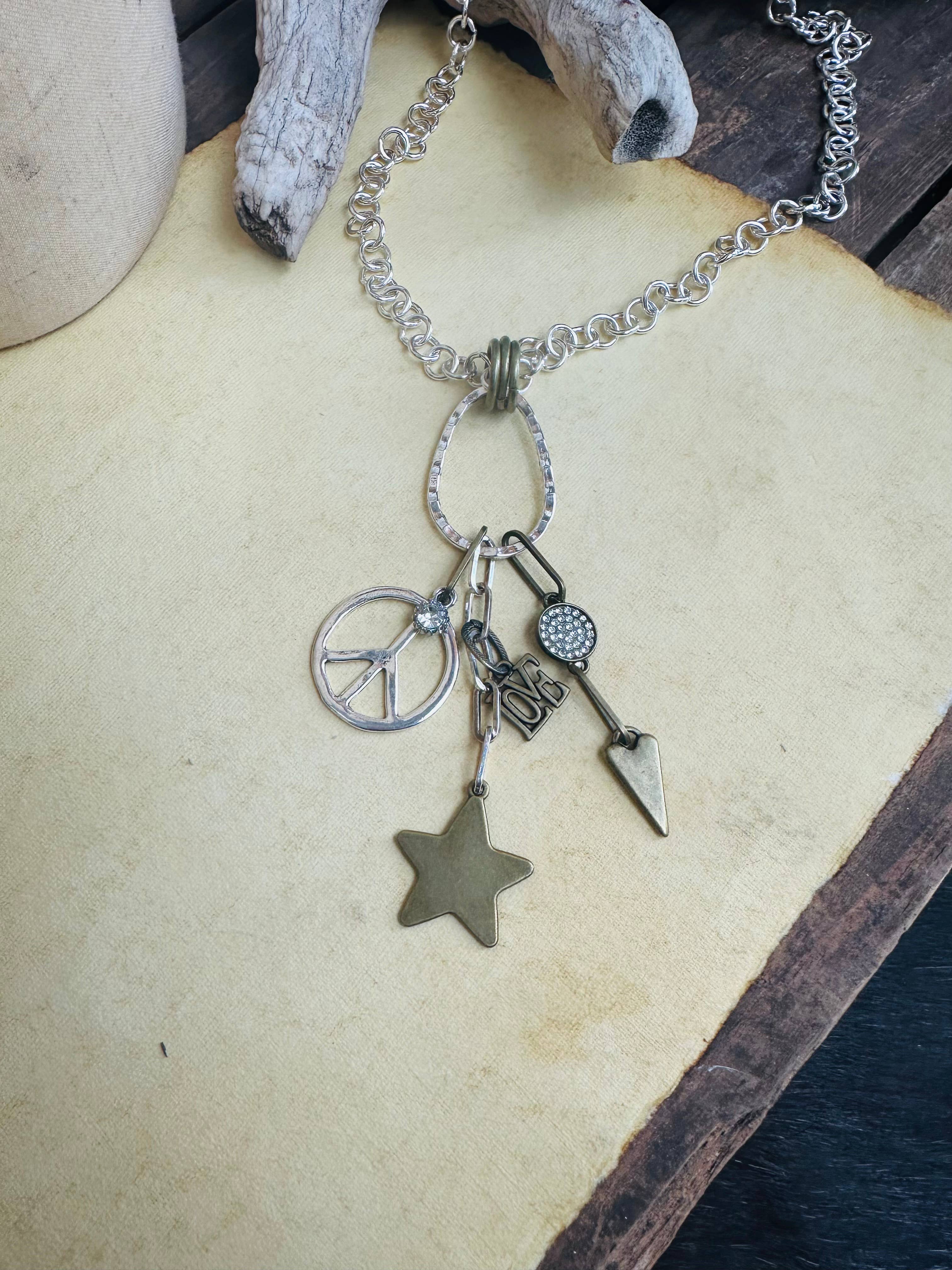 Scooples Jewelry - Vendita all'ingrosso Orecchini pendenti - Pace di Cristallo Bicolore2