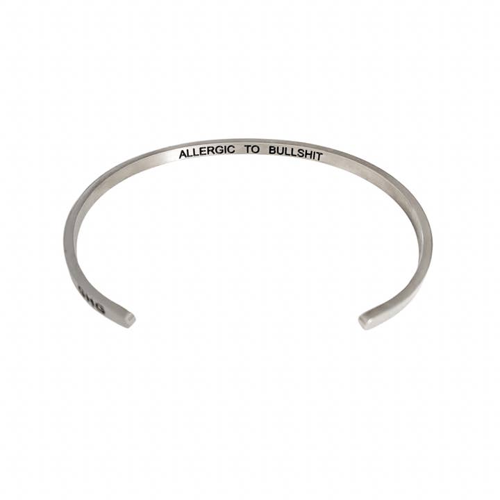 Glass House Goods - Vendita all'ingrosso Bracciale a polsino - ALLERGICO ALLE STRONZATE
