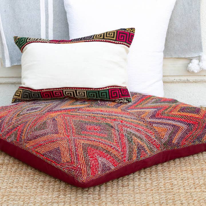 Antiguo patrón de chevron multicolor Saami para tumbona de suelo para venta al por mayor de De-cor