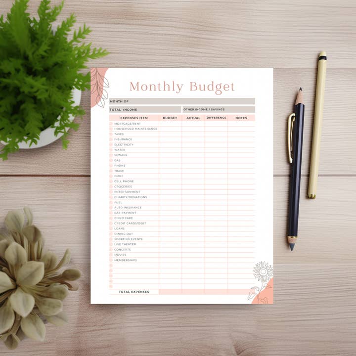Missh Shop - Wholesale Planner - 8x5 Finance Tracker - Eco friendly4