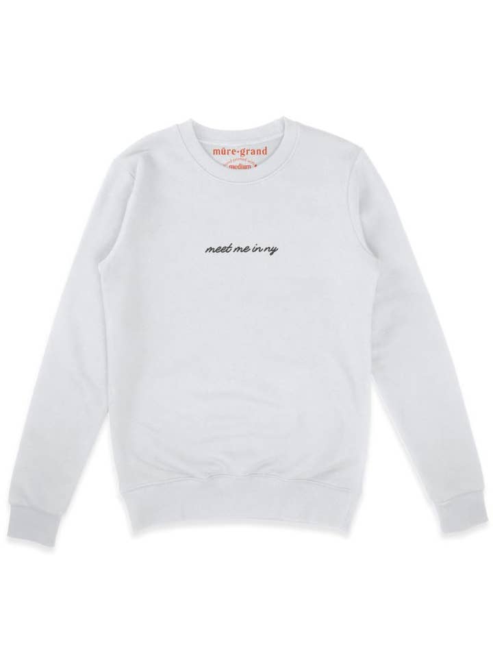 Mure and Grand - Wholesale Sweatshirt - Women's - Meet Me in NY Embroidered Sweatshirt