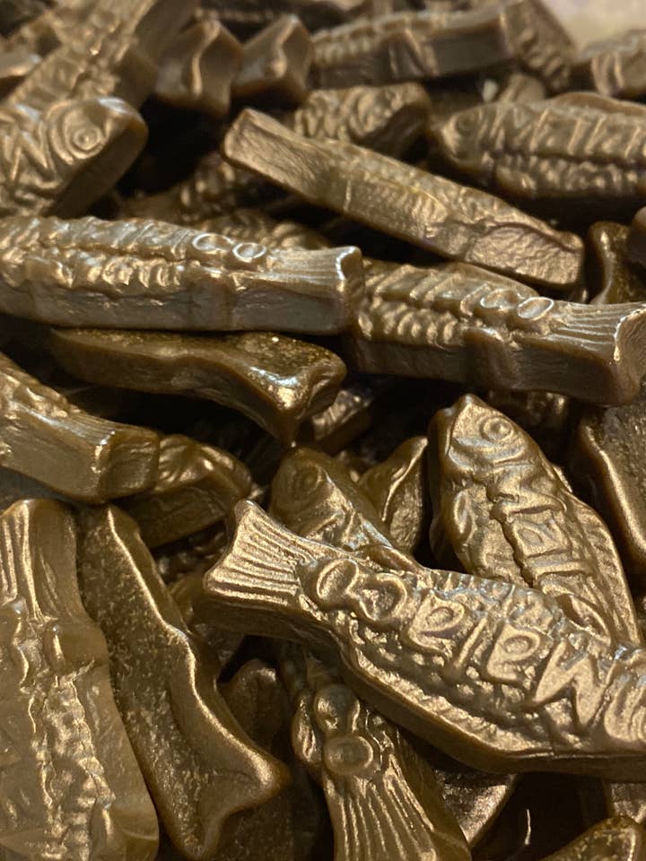 Salty Swedish Fish Licorice Candy 1 Ib for wholesale by Nantasket Sweets By Swedes