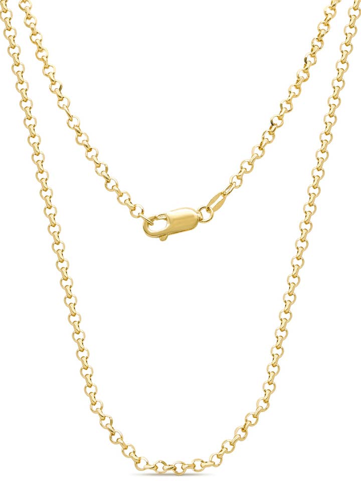 Colar Corrente Rolo 2mm por atacado de DEVATA