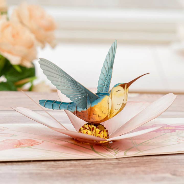 Unipop Cards, LLC - Wholesale Birthday Card - Hummingbird Pop Up Card - Mother's Day pop up Card2