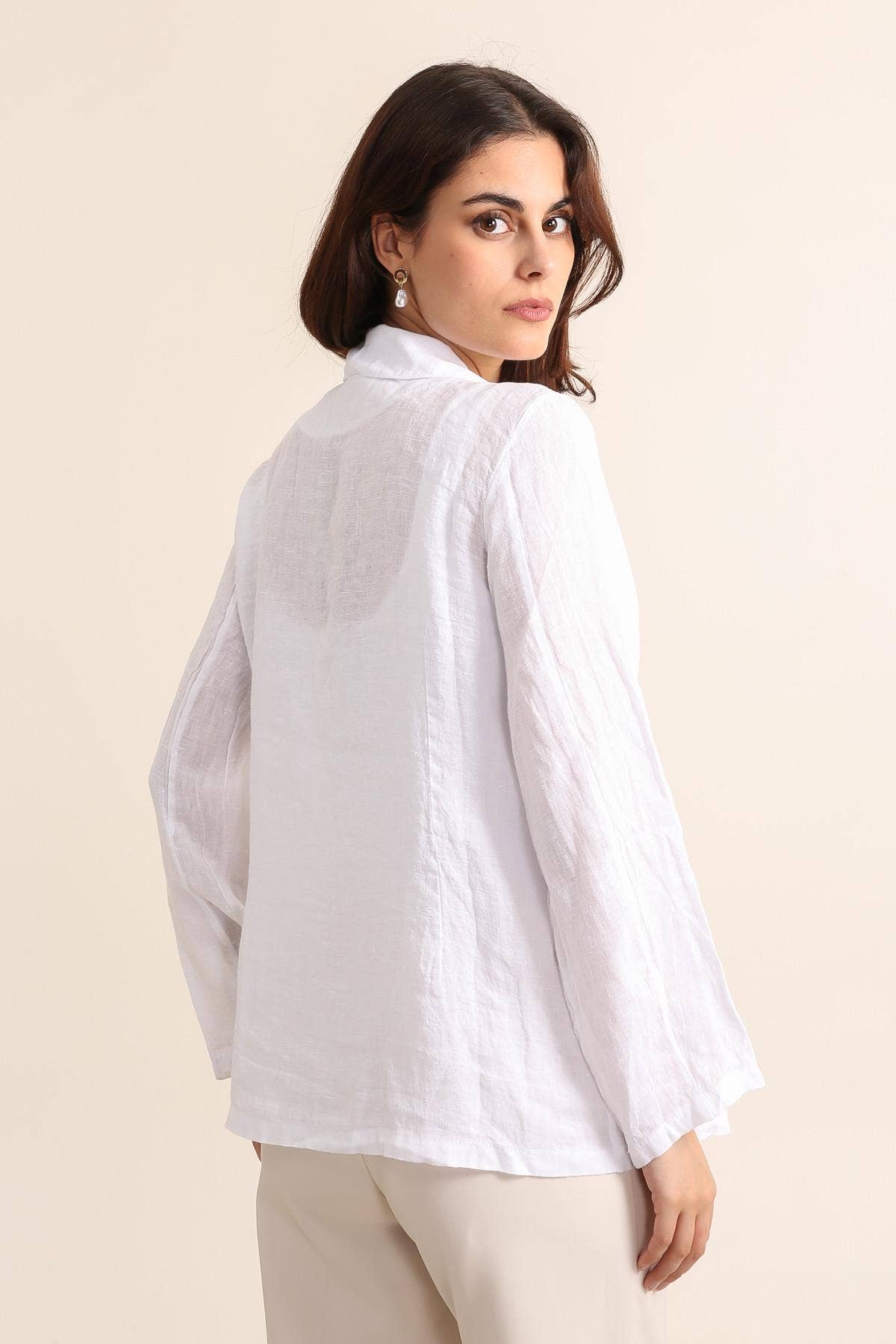 LÉA & LUC - Wholesale Jacket - Women's - 100% Linen Jacket REF. 34558