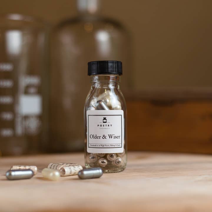 Older and Wiser - Poetry Pills (Large) for wholesale by Poetry Pharmacy