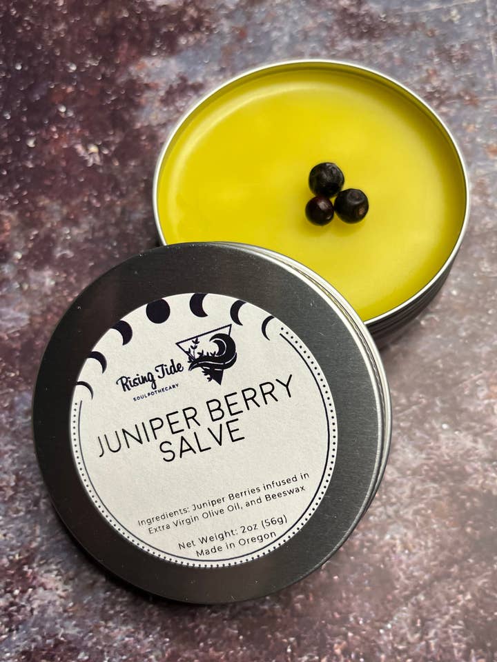 Baume aux baies de genévrier pour la vente par Rising Tide Soulpothecary