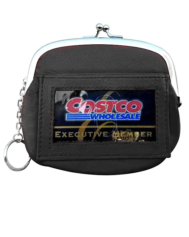 Roma Leathers, Inc. - Wholesale Coin Purse - Women's - 92815B  lambskin coin purse with ID window0