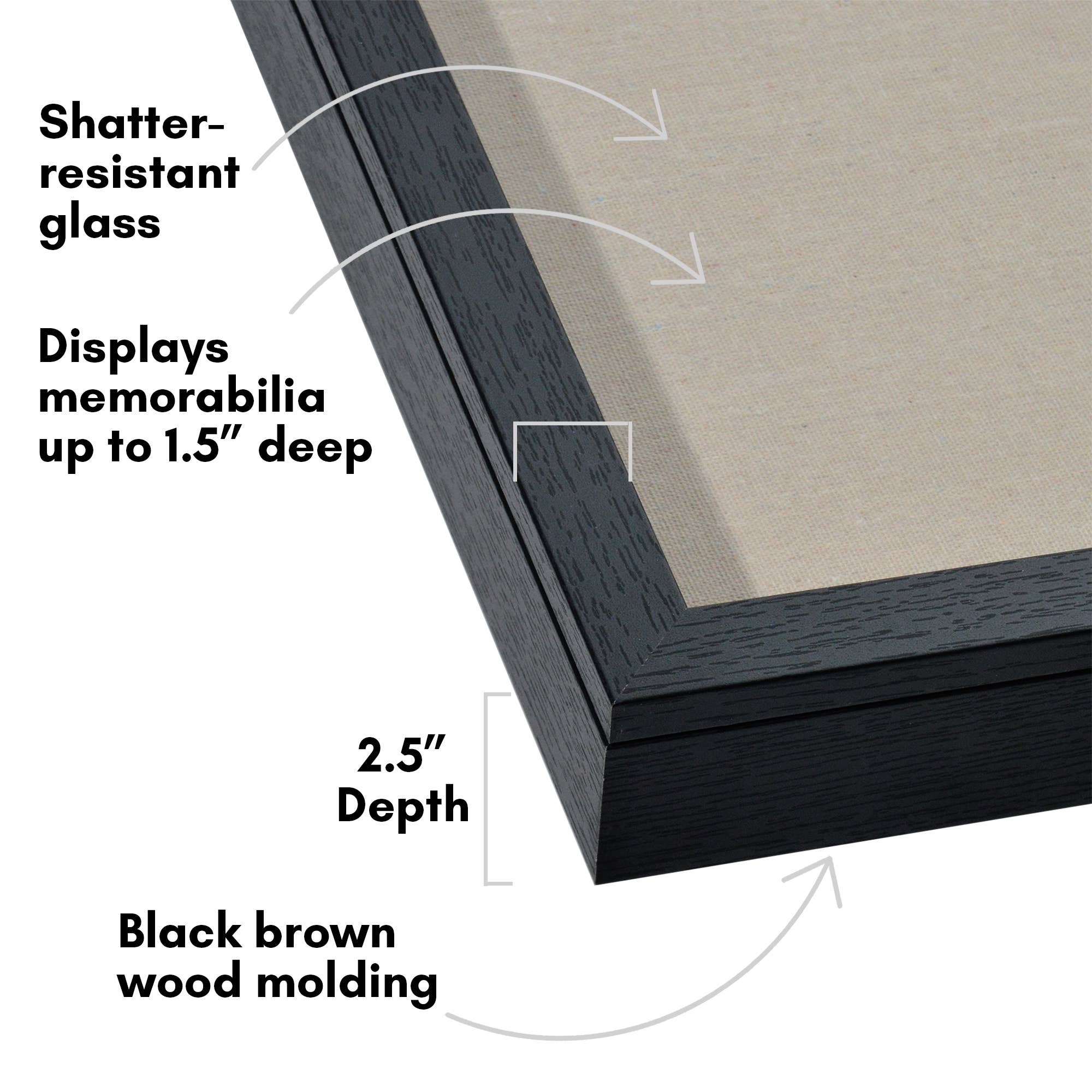 Americanflat - Wholesale Picture Frame - Americanflat Front Loading Shadow Box Frame for Keepsakes22