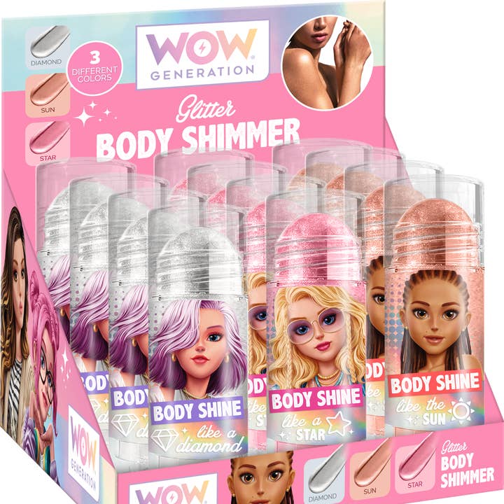 Glitter roll-on for the body - WOW Generation for wholesale by Kontiki
