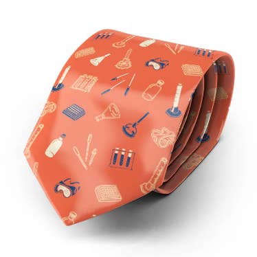 Cravate Lab Equipment (orange) pour la vente par Vivid Biology