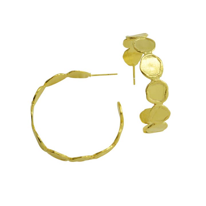 Betty Carre - Wholesale Hoop Earrings - COINS HOOP EARRINGS