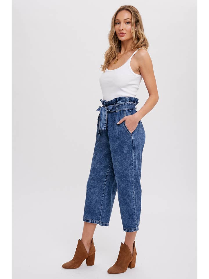 Bluivy – wholesale Pants – Women's – BELTED PAPERBAG CULOTTES10