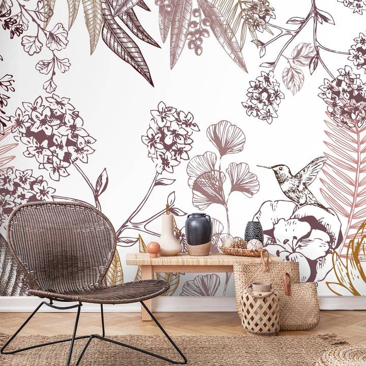 Papier peint panoramique adhésif vinyle Terracotta 350x250cm pour la vente par Le Grand Cirque