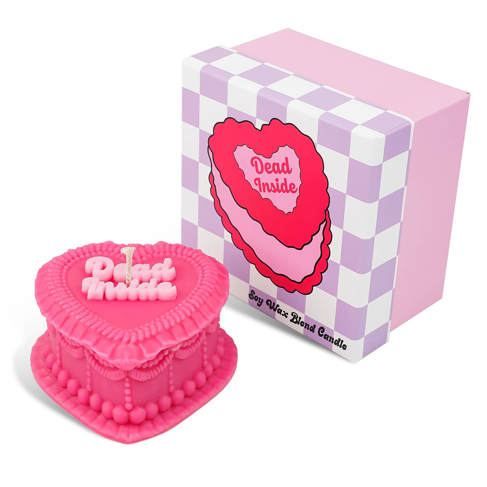 FUN CLUB - Wholesale Novelty Candle - Dead Inside Heart Candle (funny cake candle, funny gift)4