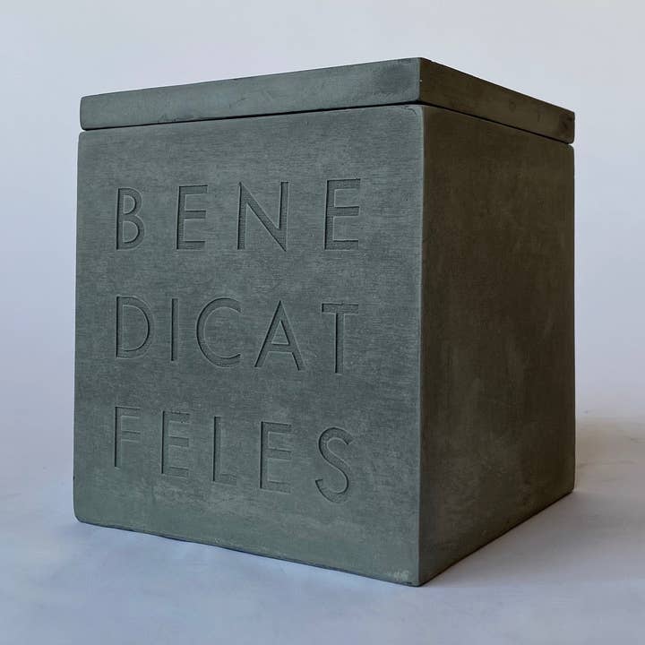 Benedicat Feles Memorial Box for wholesale by House Parts, Inc.
