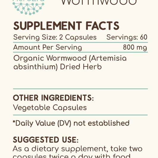 HerbEra - Wholesale Oral Supplement/Vitamin - Wormwood Capsules2