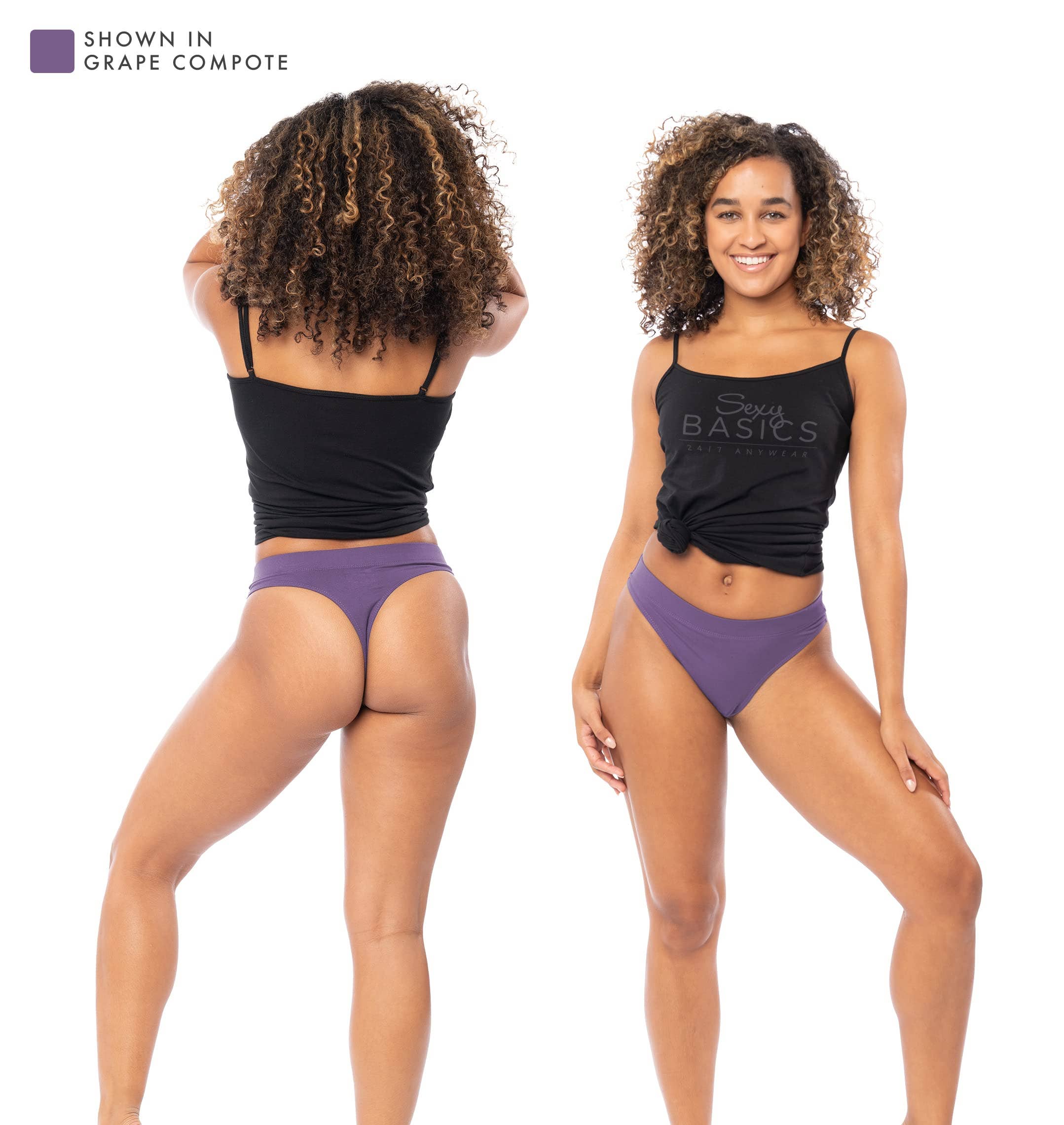 I-Wear Brands – Roupa interior - Mulher por atacado – 6 Pack Mulher Rayon Desporto Ativo Thong Pantie Roupa Interior6