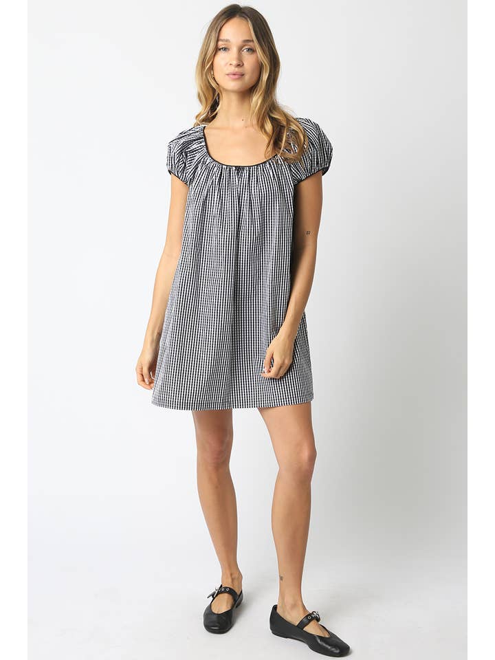 Olivaceous - Vente Robe – femme - Robe Mini à Carreaux Harper10