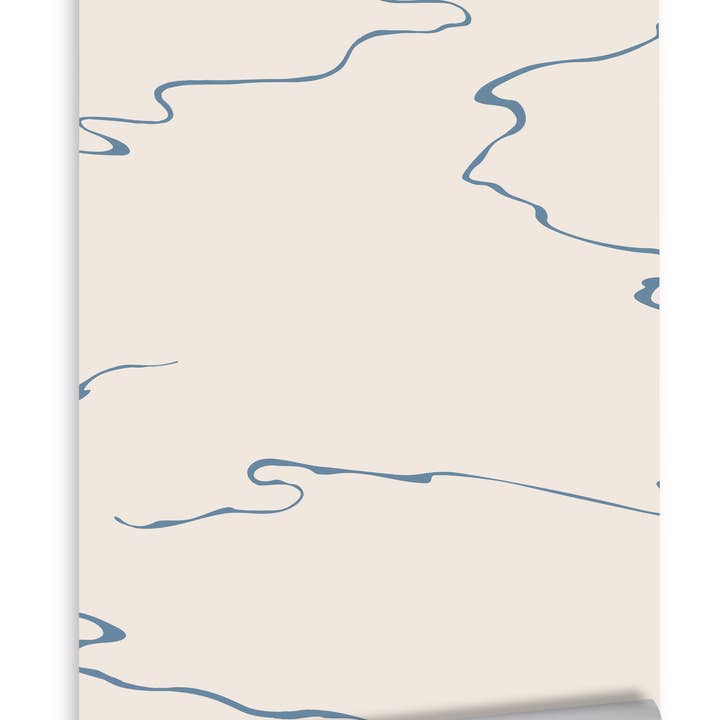 Miramar Wallpaper- Azul for wholesale by Sarah Drake Design