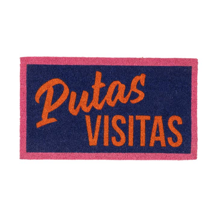 "Putas visitas" multicolor doormat for wholesale by Fisura