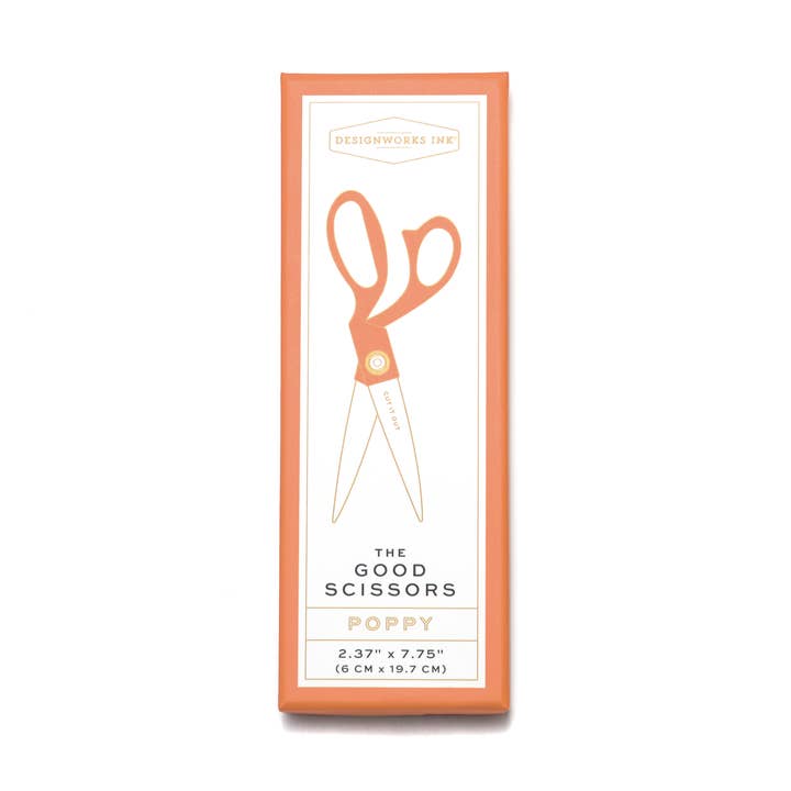 DesignWorks Ink - Wholesale Scissors - Painted Handle Etched Gold Stainless Steel Scissors
